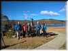 Nasi gocie z filmowcami pod Pomnikiem Strzeleckiego w Jindabyne.